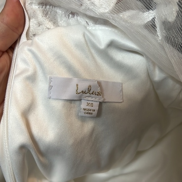 Vision of Romance White Sheer Mesh Embroidered Sequin Maxi Dress - Picture 8 of 8